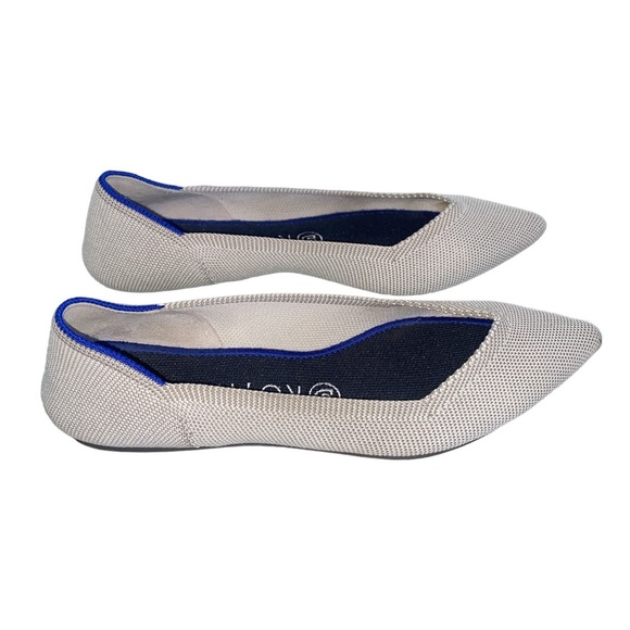 Rothy’s Pointed Toe Gray Beige Size 7.5 Women’s Flats - Picture 3 of 7